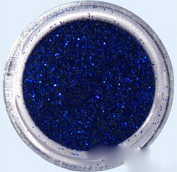 polvere glitter blu scuro 